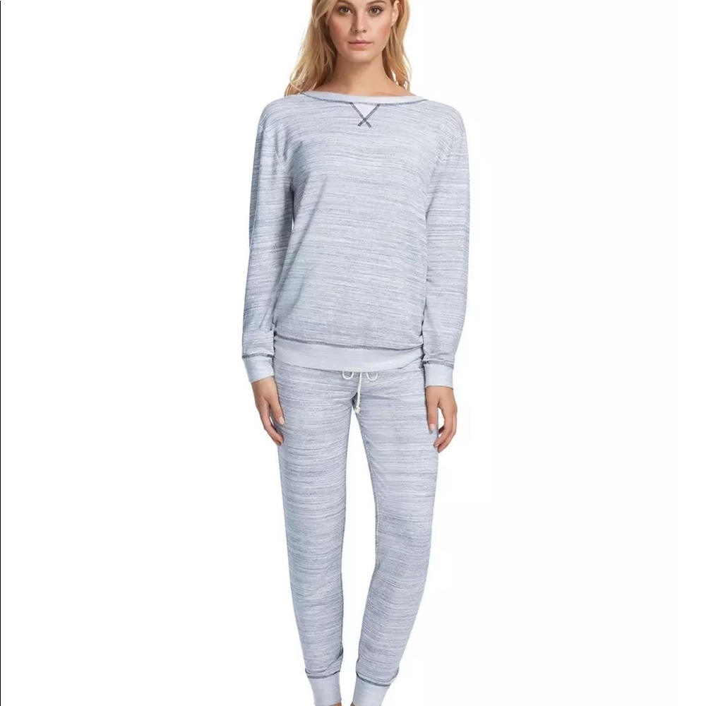 Felina Taylor French Terry Lounge Set in Spectrum Blue